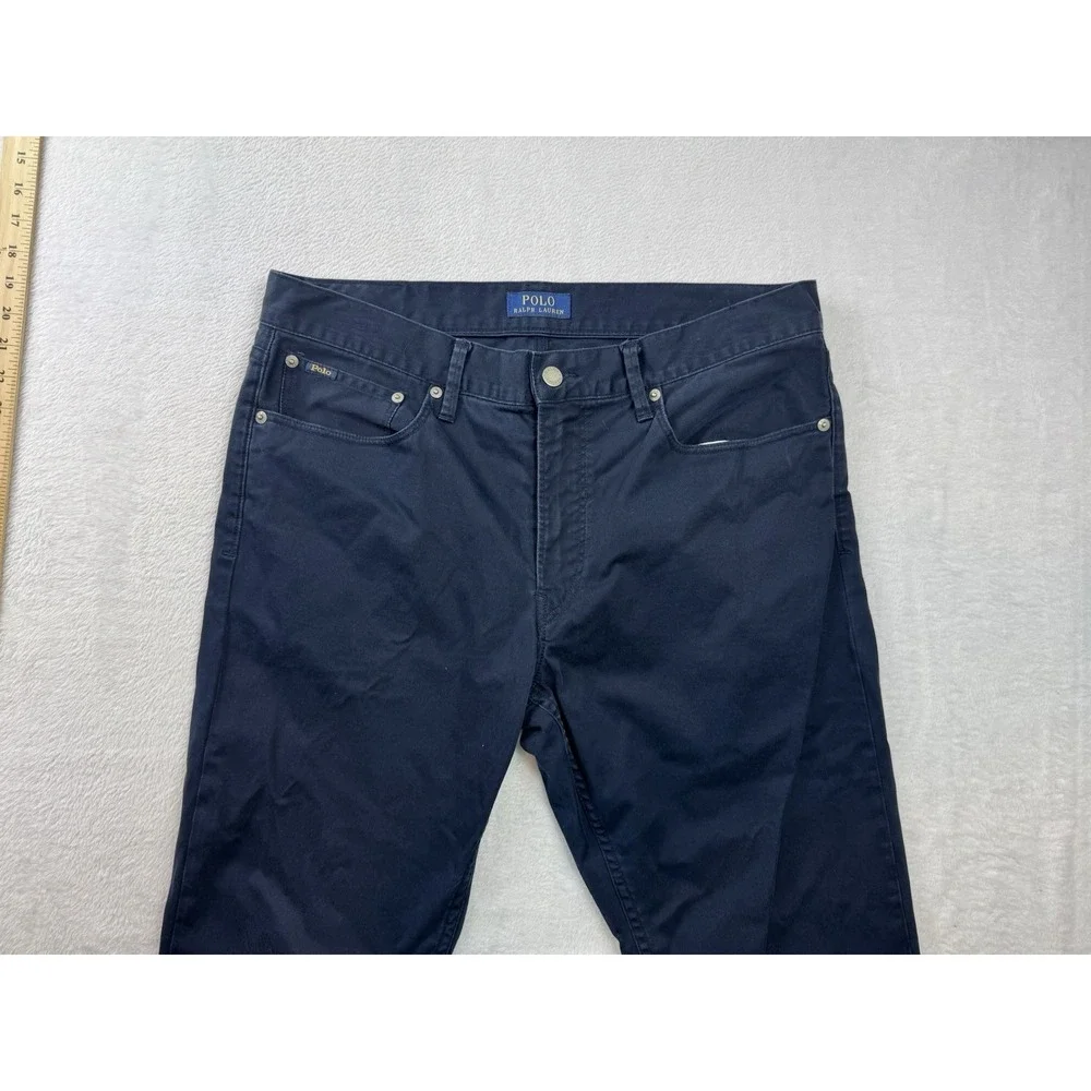 Polo Ralph Lauren Men's Stretch Cotton Chino Pants Straight Leg Blue 33x30